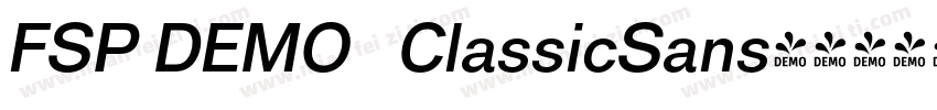 FSP DEMO   ClassicSans字体转换